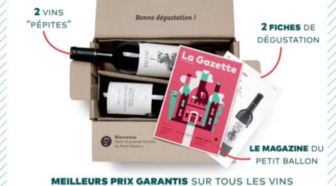 La Box de vins Le Petit Ballon moitié prix 