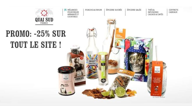 Remise de 25% sur tous les articles Quai Sud