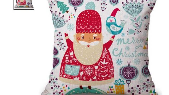 Taie de coussin Merry Christmas Père Noël à seulement 1,26€