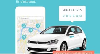 Remise de 20€ sur la location d’une voiture Ubeeqo libre-service (Paris) 🚗