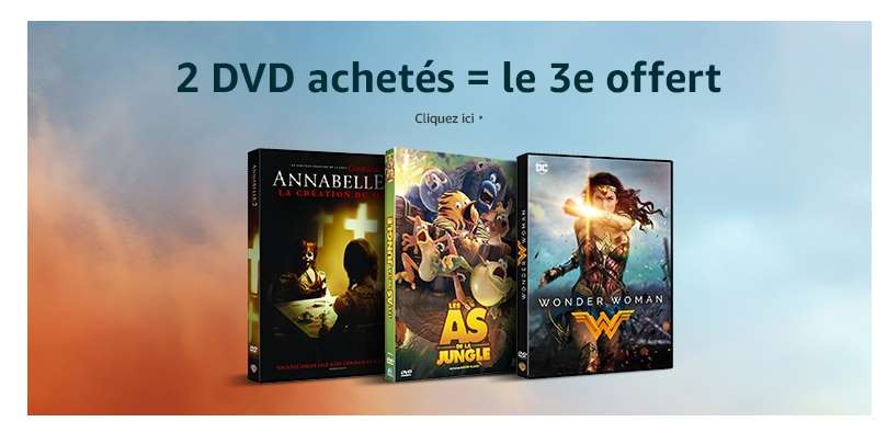 2 vidéos achetées = la troisième gratuite (Blu-ray, DVD & Séries TV)