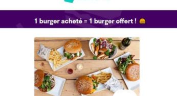 1 burger acheté sur deliveroo = 1 burger offert 🍔