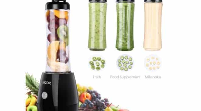 17€ le blender à Smoothies et Milk-shake bouteille Aicok 