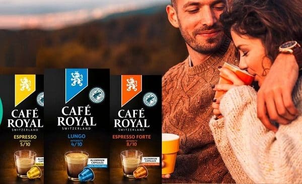 Capsules compatibles Nespresso moins chères avec 30% de remise sur Café Royal