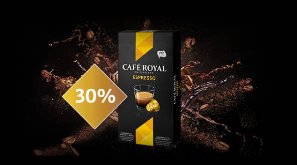 -30% sur les capsules Espresso Café Royal compatibles Nespresso 