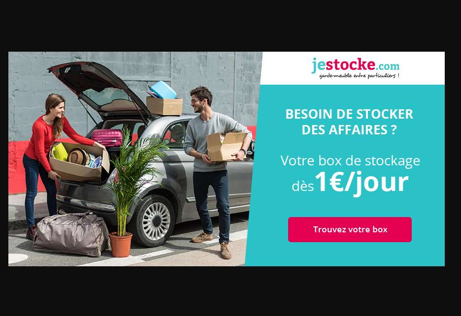 Box de stockage pas cher dés 1€/jour avec JeStocke (stockage entre particuliers)