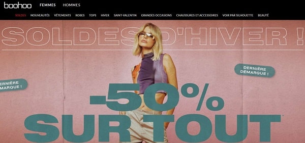 derniere demarque 50% sur tout boohoo