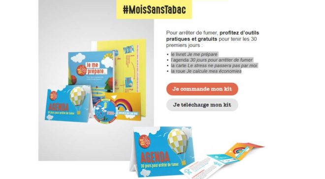 Kit #MoisSansTabac gratuit