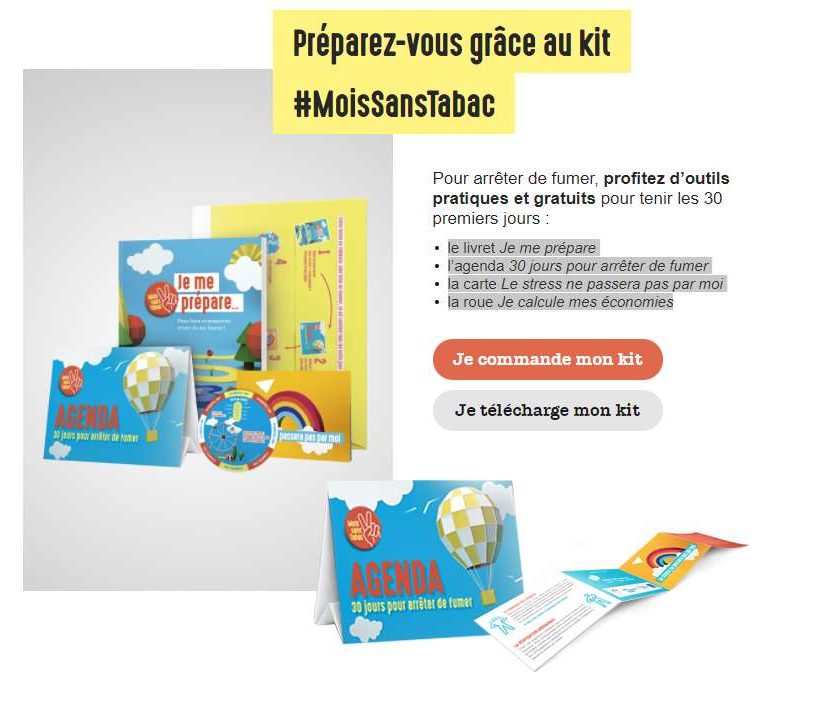 Kit #MoisSansTabac gratuit