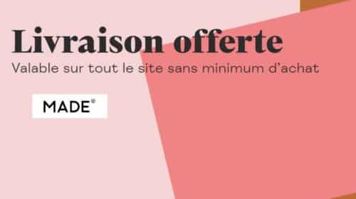 Livraison offerte sur tout le site MADE