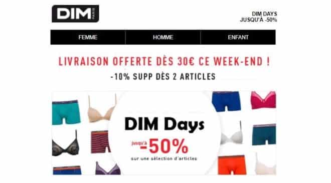Remise sur les Dim Days 