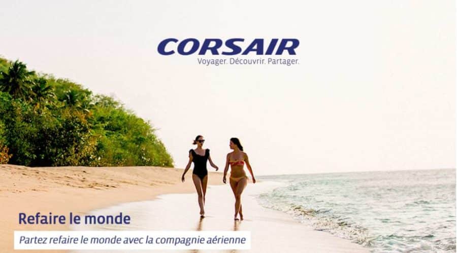 Rosedeal Corsair : bon d’achat 100€ les 250€ (Antilles, Afrique, Cuba) 190€ les 400€ (la Réunion, Mayotte, Ile Maurice, Madagascar)
