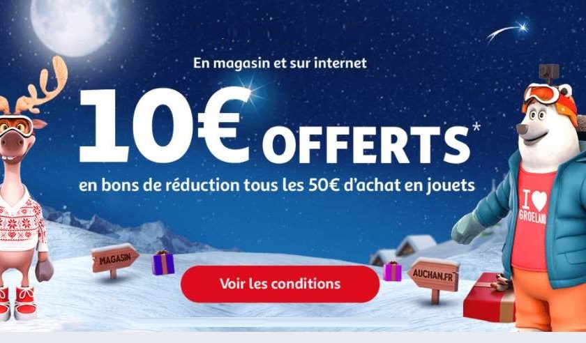 auchan code promo jouet