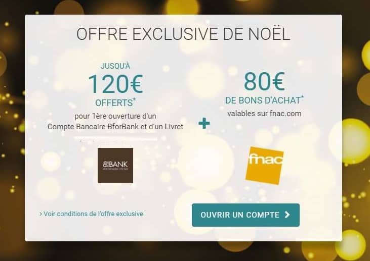 200€ offert pour l’ouverture d’un compte BforBank + livret épargne