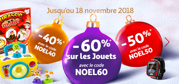 60% de remise immédiate sur les jouets & jeux sur Auchan