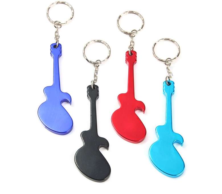 MINI PRIX : 9 centimes le porte-clé guitare ouvre bouteille en aluminium port inclus