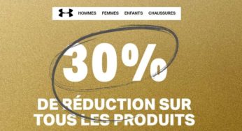 Black Friday Under Amour : 30% de remise sur tout + livraison gratuite