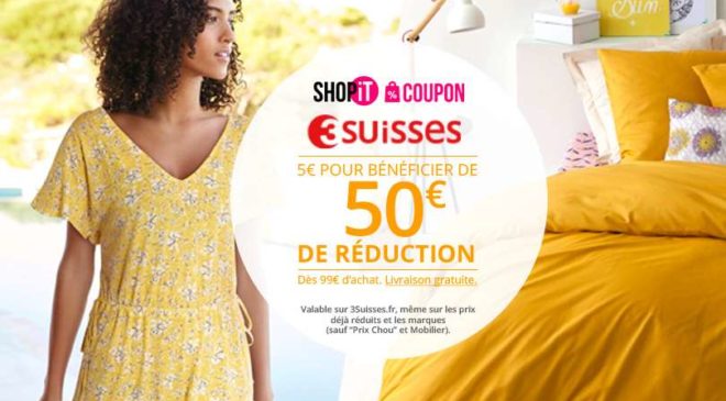 Bon d’achat 3 Suisses Showroomprivé