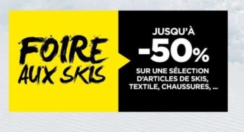 Foire aux skis Go Sport : jusqu’à -50% sur des articles de skis 🎿