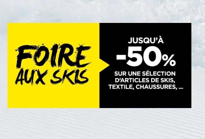 Foire aux skis Go Sport : jusqu’à -50% sur des articles de skis 🎿