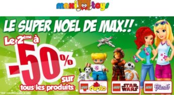 Maxitoys : le second jouet à moitié prix sur Lego (Friends, StarWars, Duplo), Barbie, Disney Reine des Neiges, Playdoh….