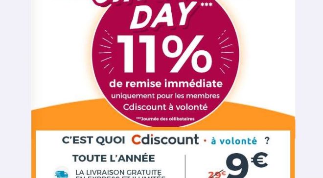 Single’s Day Cdiscount 