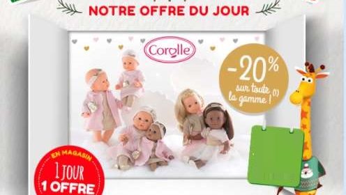 20% de remise sur toute la marque Corolle 