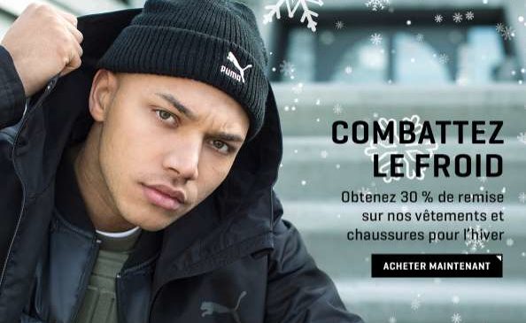 30% de remise sur PUMA Sélection hiver