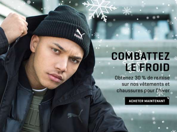 30% de remise sur PUMA Sélection hiver (jusqu’à lundi)