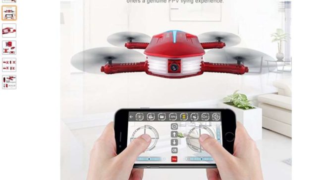 43,11€ port inclus le mini-drone avec camera Wi-fi GoolRC T37