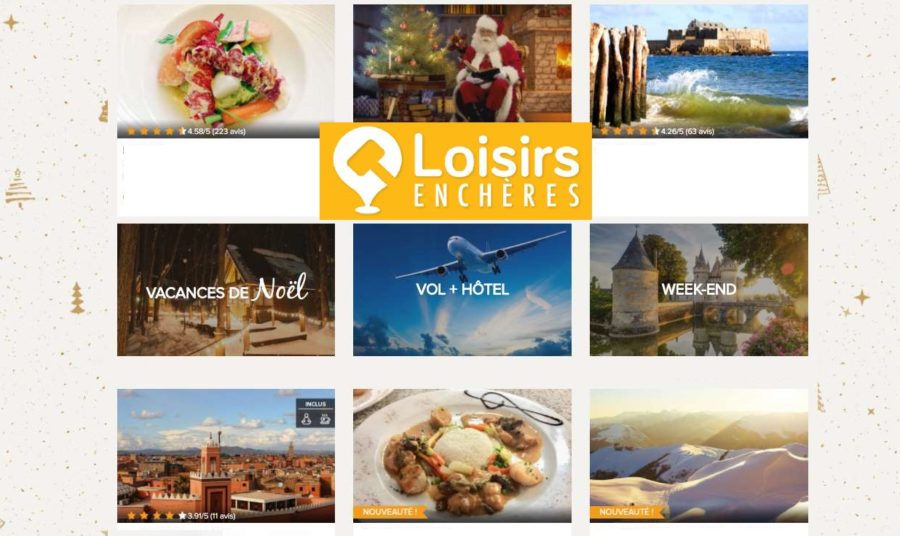 Bon plan : 10€ offert sur Loisirs Enchères dès 20€ (vente aux enchères de loisirs, vacances… à partir de 1€)