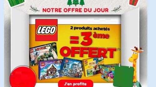 Bon plan Lego sur Toys’R US le troisième gratuit 