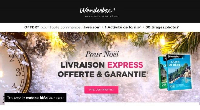 Coffret cadeau Wonderbox