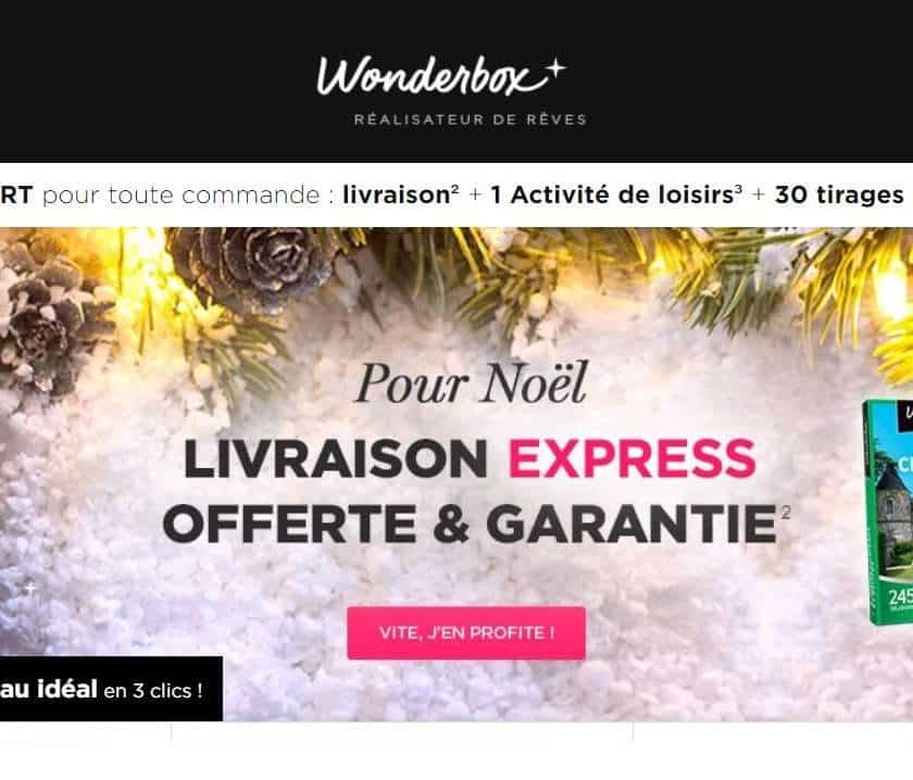 Coffret cadeau Wonderbox