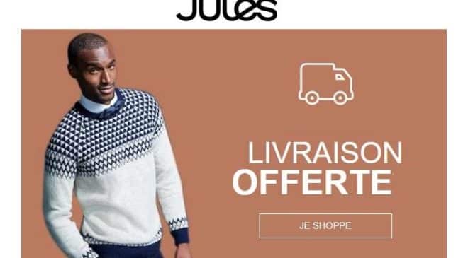 Livraison gratuite sur Jules sans minimum