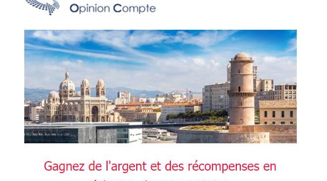 Mon Opinion Compte enquêtes en ligne pour gagner de l'argent