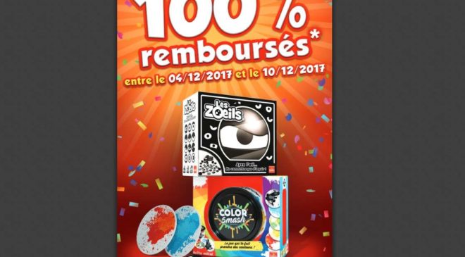 Offre de 100% remboursé Goliath 🎅 Color Smash et Les Zoeils 