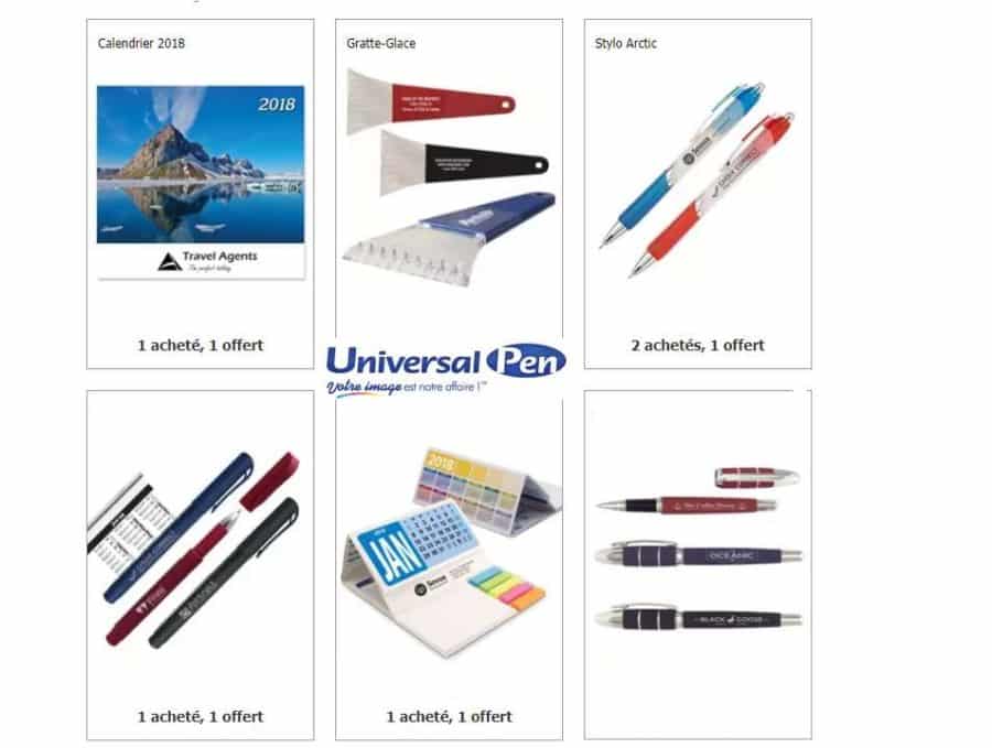 Universal Pen : livraison gratuite & déstockage (objets publicitaires personnalisables)
