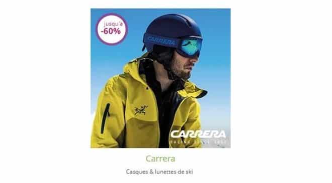 Vente privée Carrera masques et casques de ski