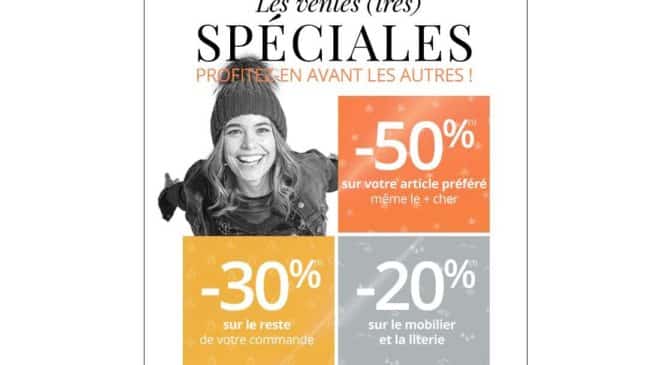 Vente spéciale 3 Suisses