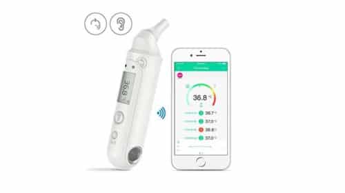 smart-thermomètre sans contact oreille et front Koogeek