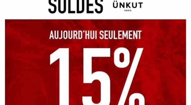 15% supplémentaire sur les Soldes Ünkut