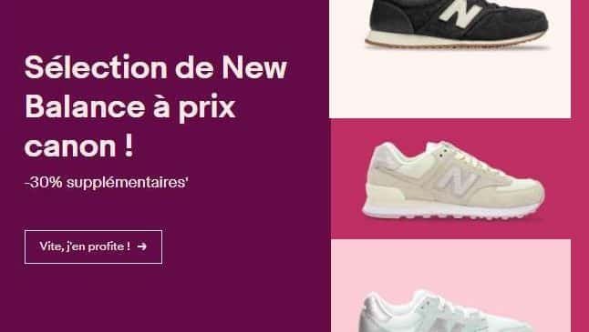 30% supplémentaire sur les New Balance