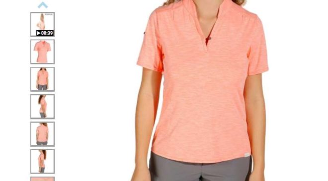 3€ polo Trekking Arpenaz Quechua rose pour Femme