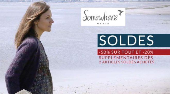 -50% sur tous les Soldes Somewhere 20% suppl. dès 2 articles et livraison gratuite