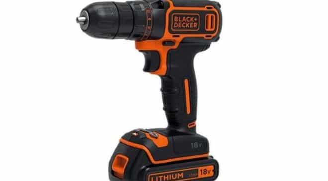 55€ la perceuse-visseuse sans fil 18V Black & Decker BDCD18K