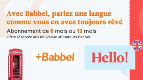 Abonnement Babbel moitié prix