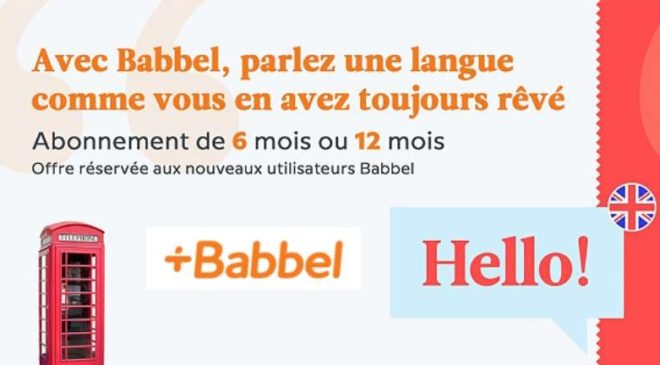 Abonnement Babbel moitié prix