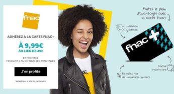 Bon plan : 9,99€ la carte FNAC+ (remises + livraison gratuite en 1 jour sans minimum) au lieu de 49€ !