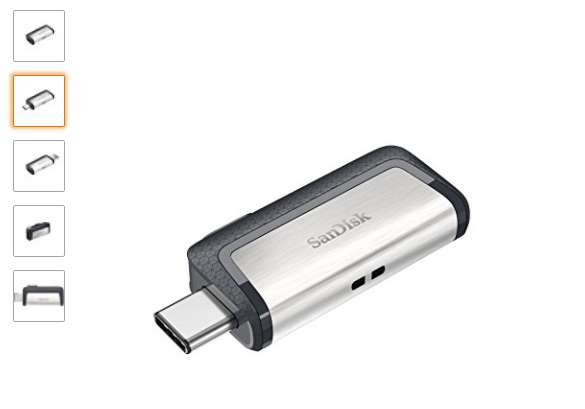 Moins de 40€ la Clé USB Sandisk Ultra 128 Go USB 3.1 Type-C double connectique (port inclus)